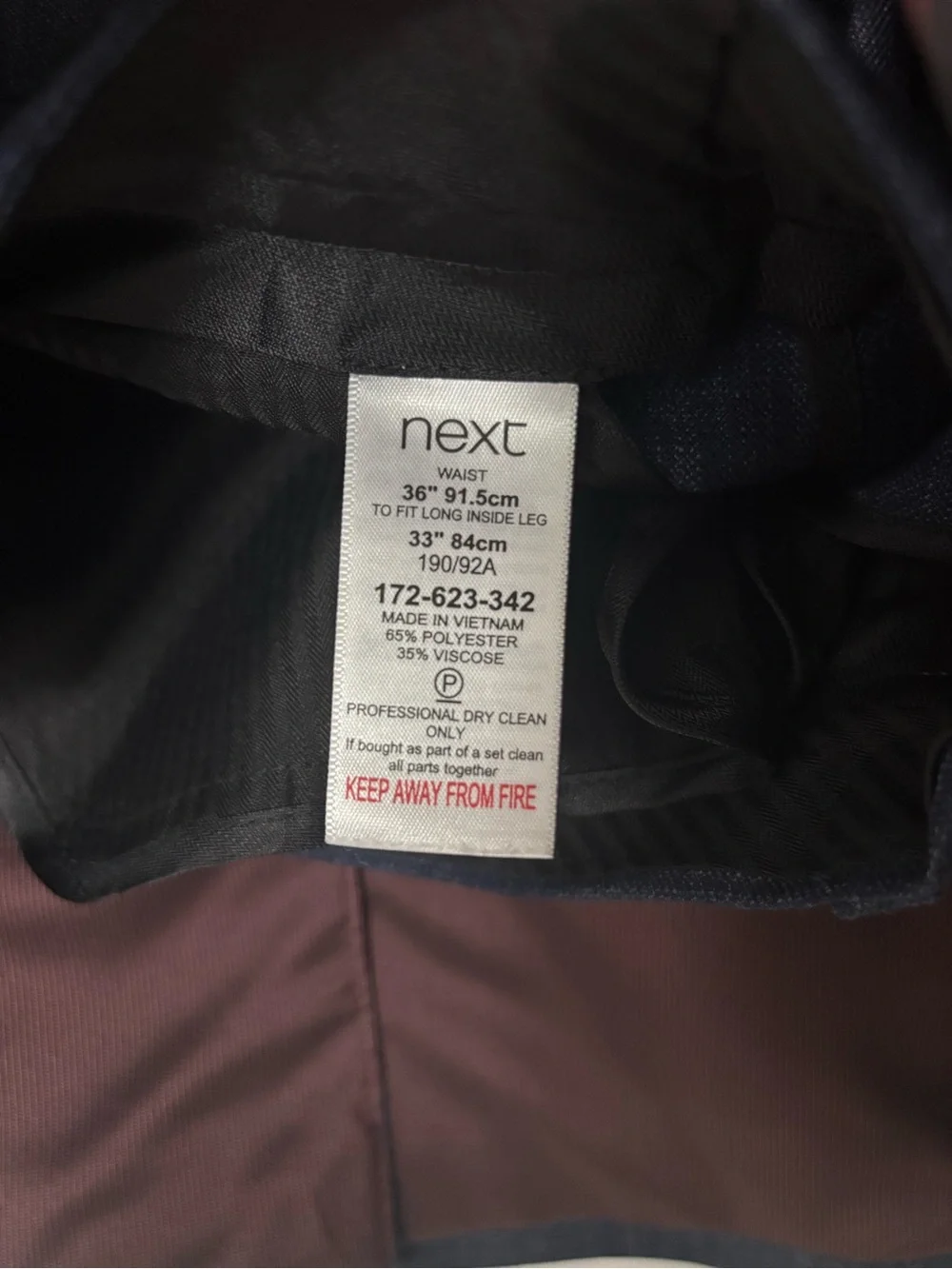 next Men's Blue Plaid Two-Button Suit Jacket
